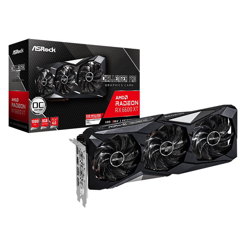 Asrock AMD Radeon RX 6600 XT Challenger Pro 8GB OC Graphics Card