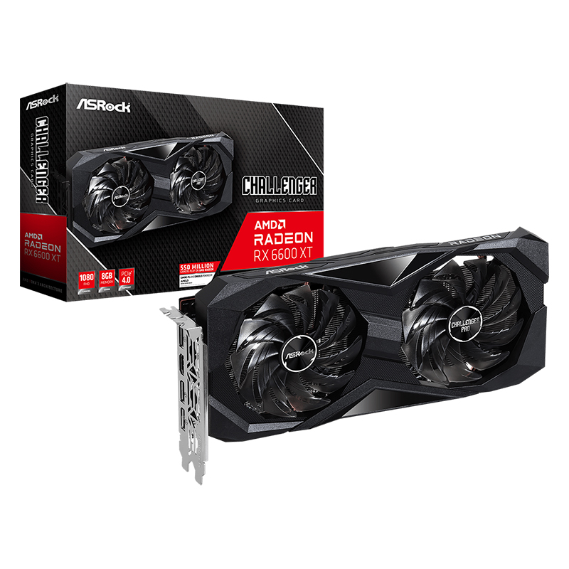 Asrock Radeon RX 6600 XT Challenger D OC 8G Graphics Card