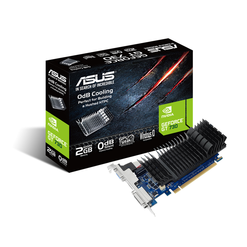 Asus GeForce GT730 GDDR5 2G Low Profile Graphics Card (GT730-SL-2GD5-BRK)