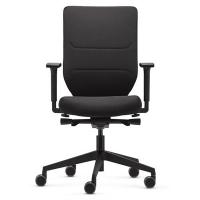 Ergotron Task Chair Adjustable Seat 410mm to 520mm 5-star Base High with Arm Rest Graphite Black