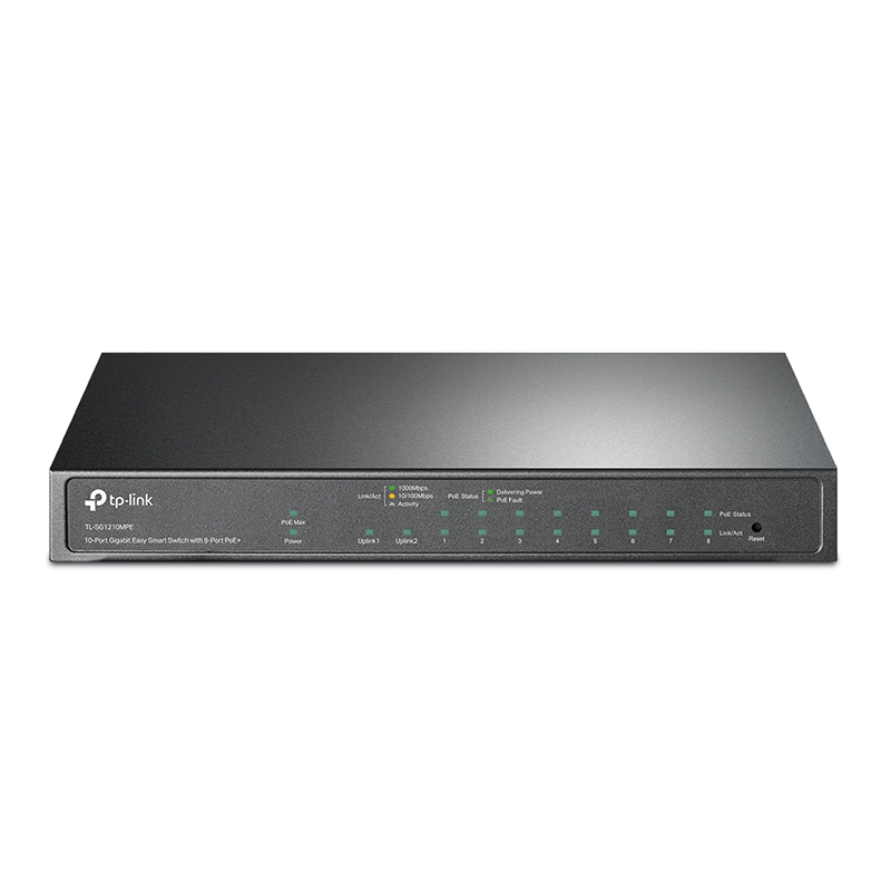 TP-Link 10 Port Gigabit Easy Smart Switch with 8 Port PoE+ (TL-SG1210MPE)