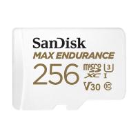 SanDisk 256GB Max Endurance V30 C10 U3 MicroSDXC Card with Adapter (SDSQQVR-256G-GN6IA)