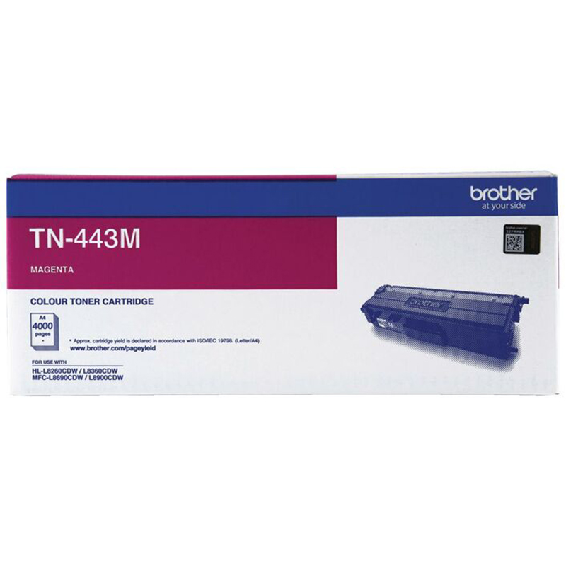 Brother High Yield Magenta Toner - 4000 Pages (TN-443M)