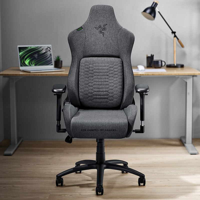 Razer Iskur Gaming Chair With Built In Lumbar Support Dark Gray Fabric (RZ38-02770300-R3U1)