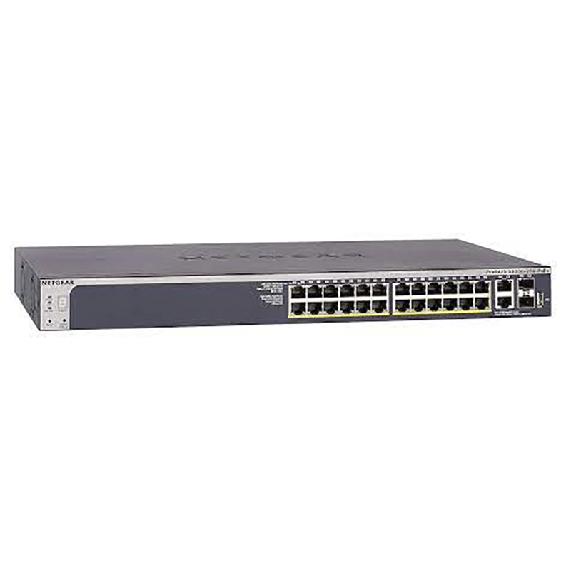 NETGEAR S3300-28X-PoE+ ProSAFE 24-port PoE+ Gigabit Stackable Smart Switch