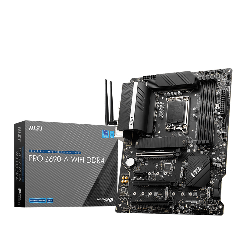 MSI Pro Z690-A WiFi DDR4 LGA 1700 ATX Motherboard (PRO Z690-A WIFI DDR4) - REFURBISHED 76692