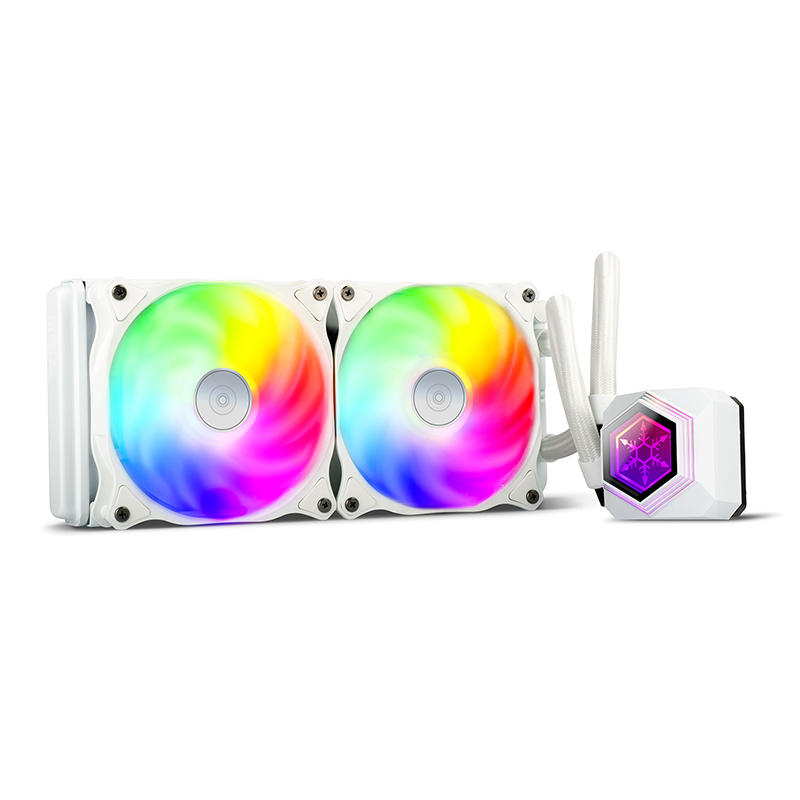 SilverStone PF240W ARGB AIO Liquid CPU Cooler V2 - White (PF240W-ARGB-V2)