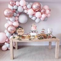 Party Decorations Balloons Kit,170 PCS DIY Balloon Arch Kit Garland Kit with Happy Birthday Banner and Air Pump Party Decoration Balloons for Birthday
