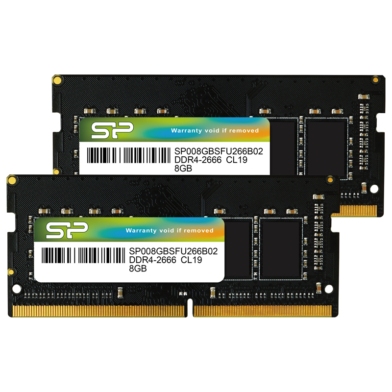 Silicon Power 16GB (2x8GB) SP016GBSFU266B22 2666Mhz CL19 Laptop SODIMM DDR4 RAM