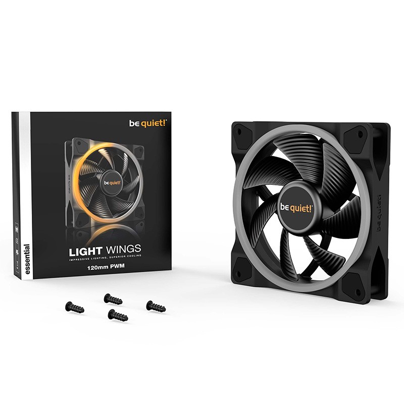 be quiet! Light Wings 120mm ARGB PWM Fan - Black (BL072)