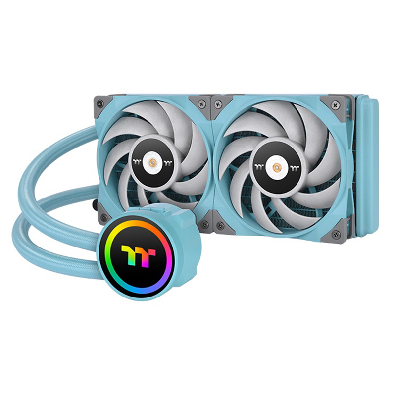 Thermaltake TOUGHLIQUID 240 ARGB Sync AIO CPU Cooler Turquoise (CL-W319-PL12TQ-A)