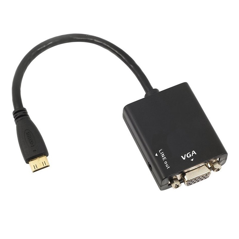 8Ware HDMI to VGA 19-pin to 15-pin Male to Female Converter