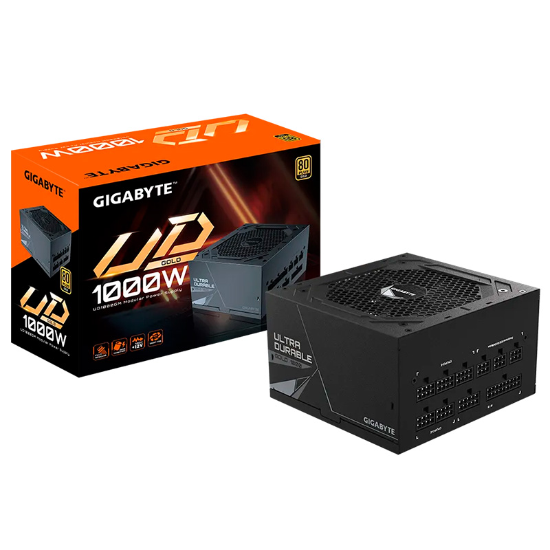 Gigabyte 1000W Ultra Durable 80+ Gold Modular Power Supply (GP-UD1000GM)