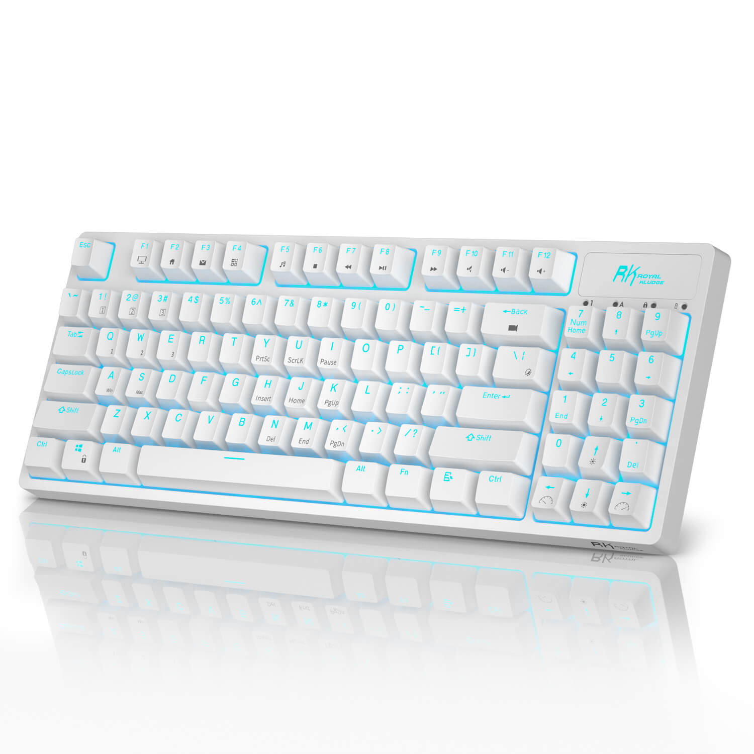 RK ROYAL KLUDGE RK89 85% 89 Keys Triple Mode BT5.0/2.4G/USB-C Hot Swappable Mechanical Keyboard with Detachable Frame (Hot-Swappable Brown Switch)