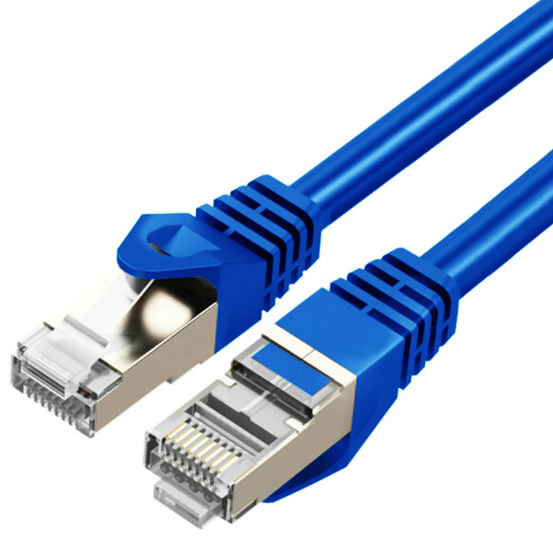 Cruxtec Cat7 SFTP Shield Ethernet Cable - 1m Blue