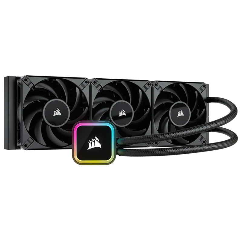 Corsair iCUE H150i ELITE 360mm RGB AIO Liquid CPU Cooler Black (CW-9060060-WW)