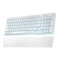 RK ROYAL KLUDGE RK96 90% 96 Keys BT5.0/2.4G/USB-C Hot Swappable Mechanical Keyboard with Magnetic Hand Rest, Blue Backlight, Red Switch