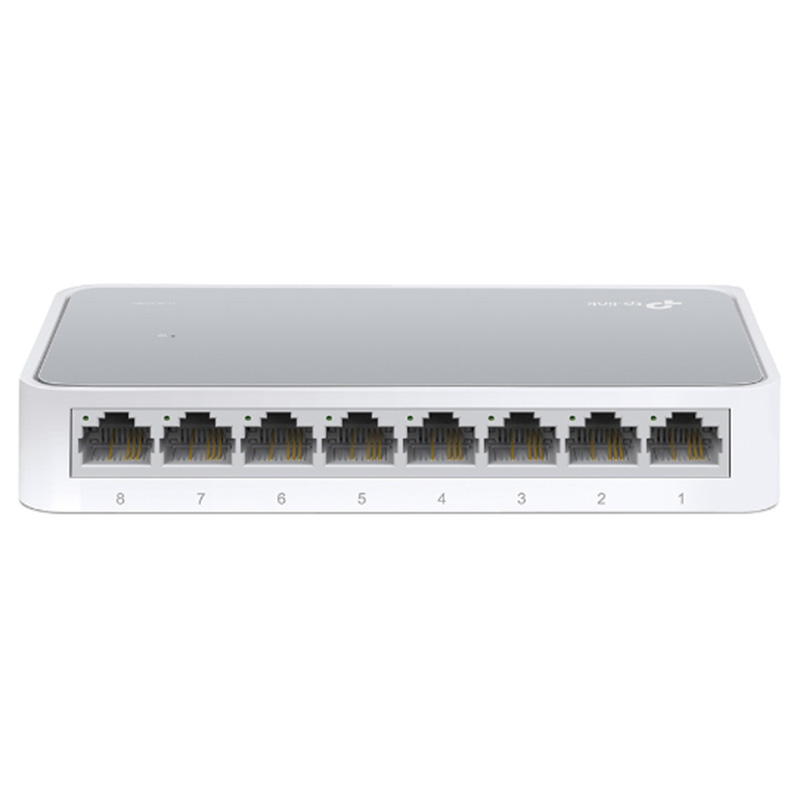 TP-LINK 8-port 10/100M mini Desktop Switch, 8 10/100M RJ45 ports, Plastic case (TL-SF1008D)