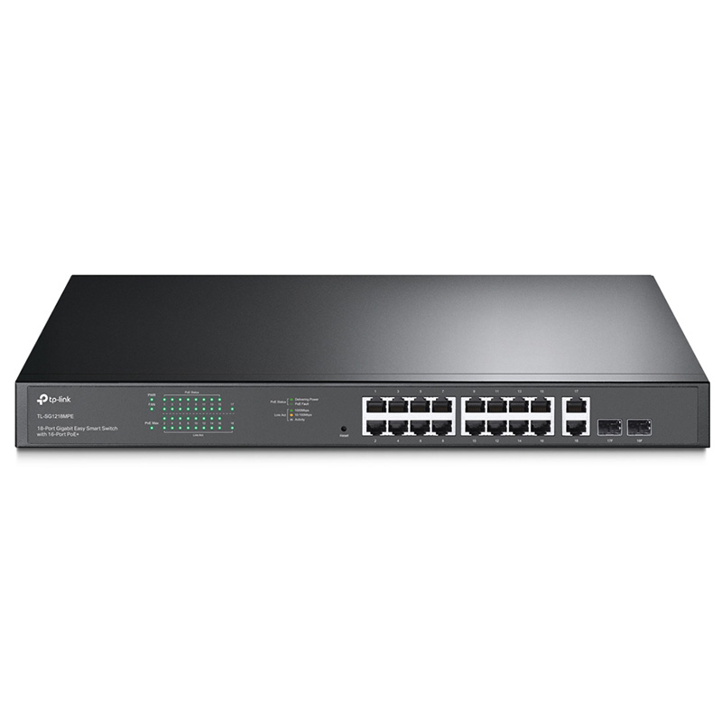 TP-Link JetStream 18 Port Gigabit Easy Smart Switch with 16 Port PoE+ (TL-SG1218MPE)