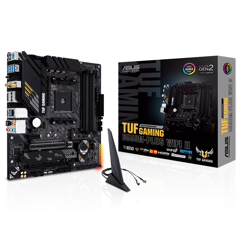 Asus TUF Gaming B550M-PLUS WIFI II AM4 mATX Motherboard (TUF GAMING B550M-PLUS WI-FI II)