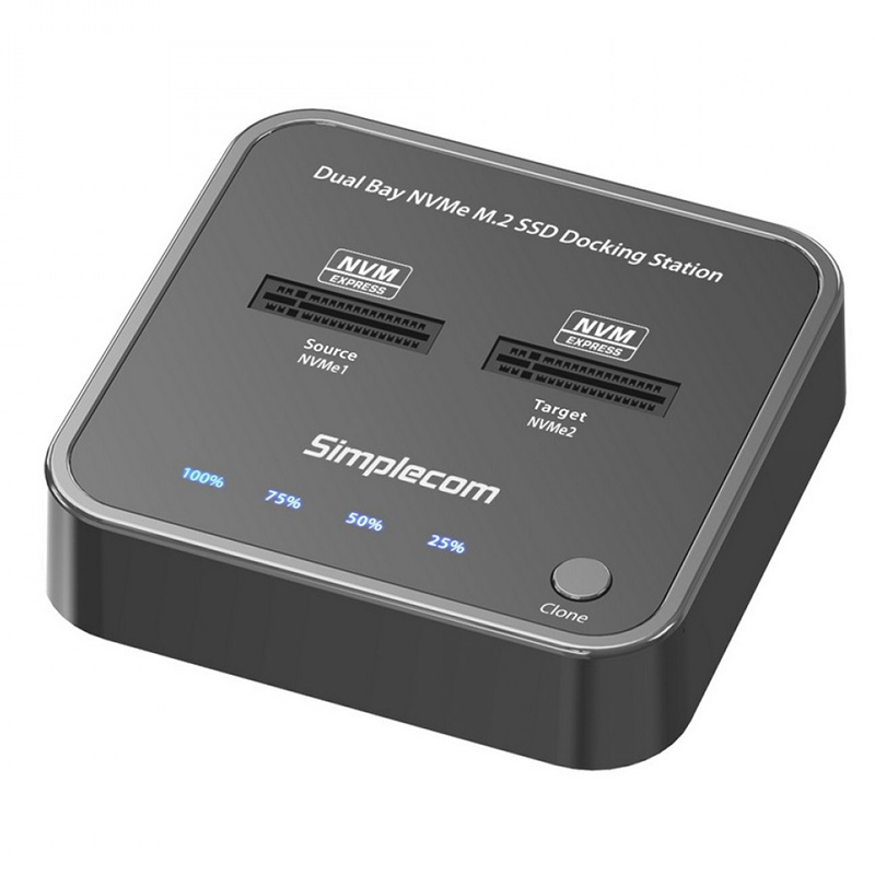 Simplecom USB 3.2 Gen 2 to Dual Bay NVMe M.2 SSD Docking Station (SD550)