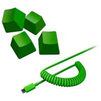Razer PBT Keycap + Coiled USB Cable Upgrade Set - Razer Green