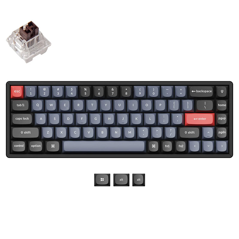 Keychron K6 Pro RGB Aluminum Frame Wireless 65% Mechanical Keyboard - Brown Switch (KBKCK6PJ3BROWN)