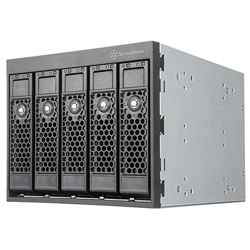 SilverStone FS305-E 3x 5.25 Device Bay to 5x 3.5in SAS-12G Hot Swap Adapter Cage (SST-FS305-E)