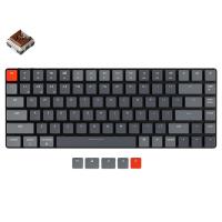 Keychron K3v2 RGB Wireless Wired Ultra Slim Hot-Swappable Optical Mechanical Keyboard - Brown Switch (KBKCK3E3BROWN)