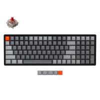 Keychron K4v2 RGB Aluminum Frame Wireless Wired Compact Hot-Swappable Mechanical Keyboard - Red Switch (KBK4J1RED)