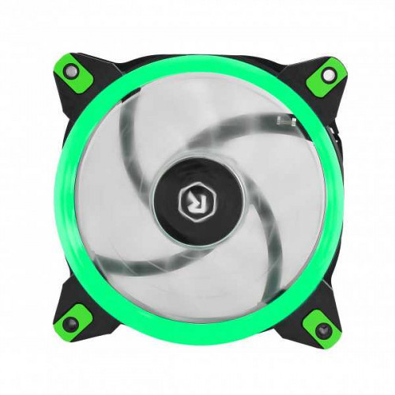 Rotanium 4Pin PWM 120mm LED Case Fan - Green