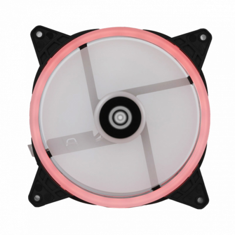 Rotanium 4Pin PWM 140mm Dual Ring LED Case Fan - Red