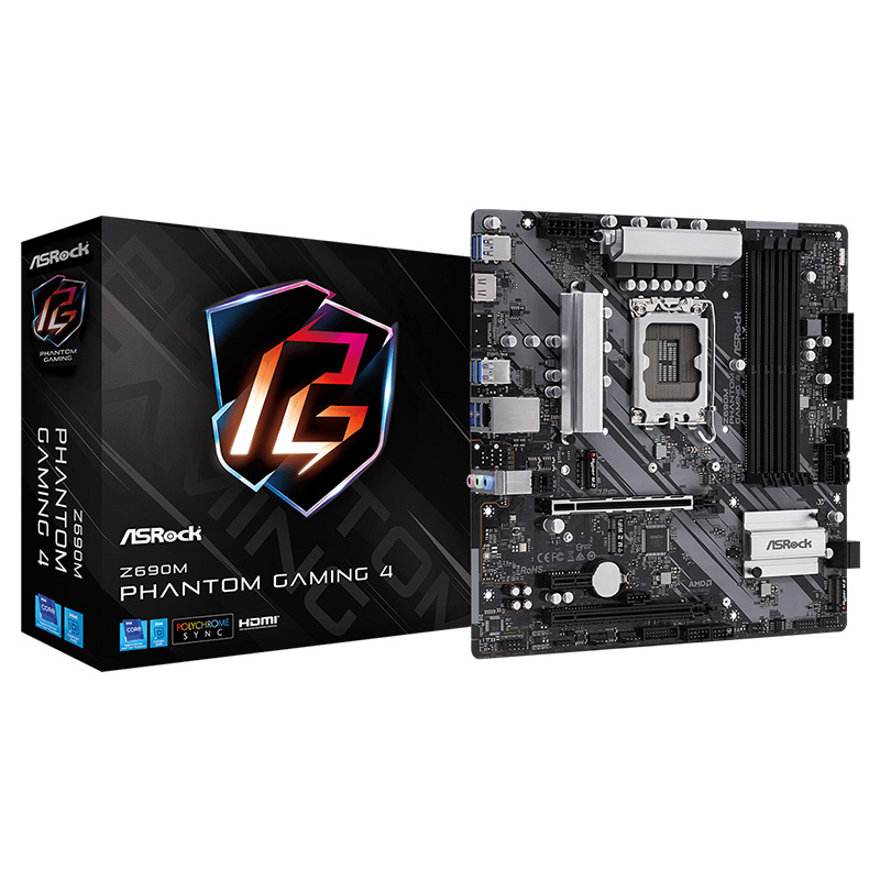 ASRock Z690M Phanton Gaming 4 Intel Z690 DDR4 Micro ATX Motherboard