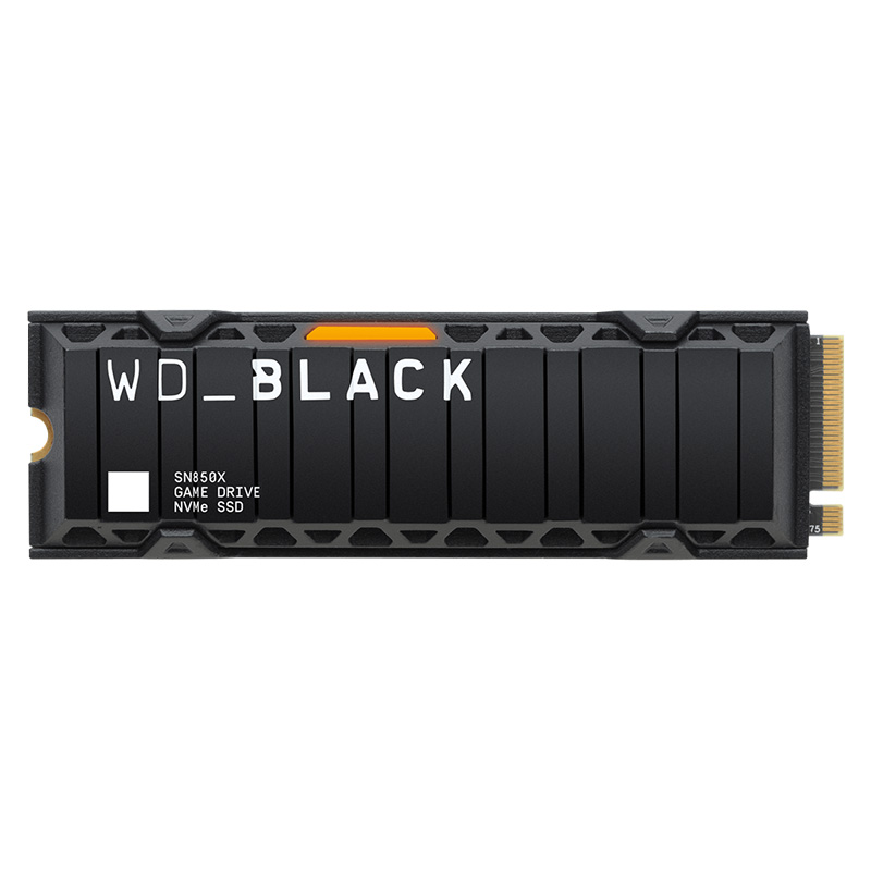 Western Digital Black SN850 1TB PCIe Gen4 M.2 NVMe SSD With Heatsink (WDS100T2XHE) - REFURBISHED 75795