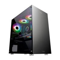 Armaggeddon Tessaraxx Core V Tempered Glass mATX Gaming Case - Black (TESSARAXX Core V Black)