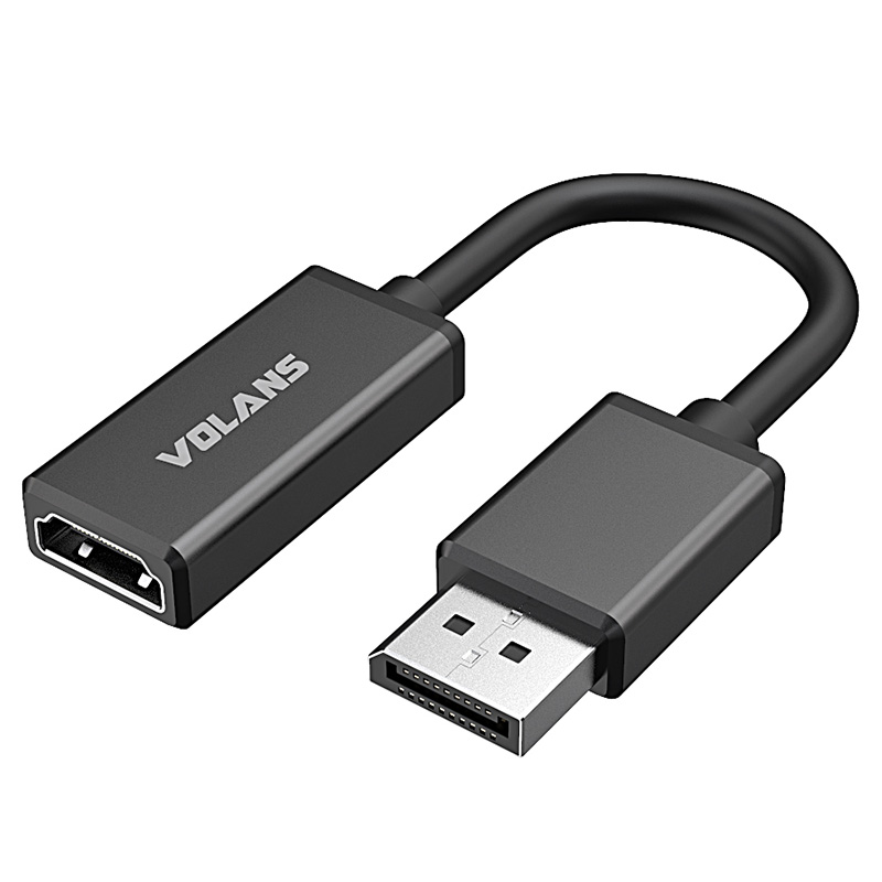 Volans Aluminium Active DP1.4 Male to HDMI2.0b Female Converter 4K/60Hz HDR10 (DCABVLDPHM2S)