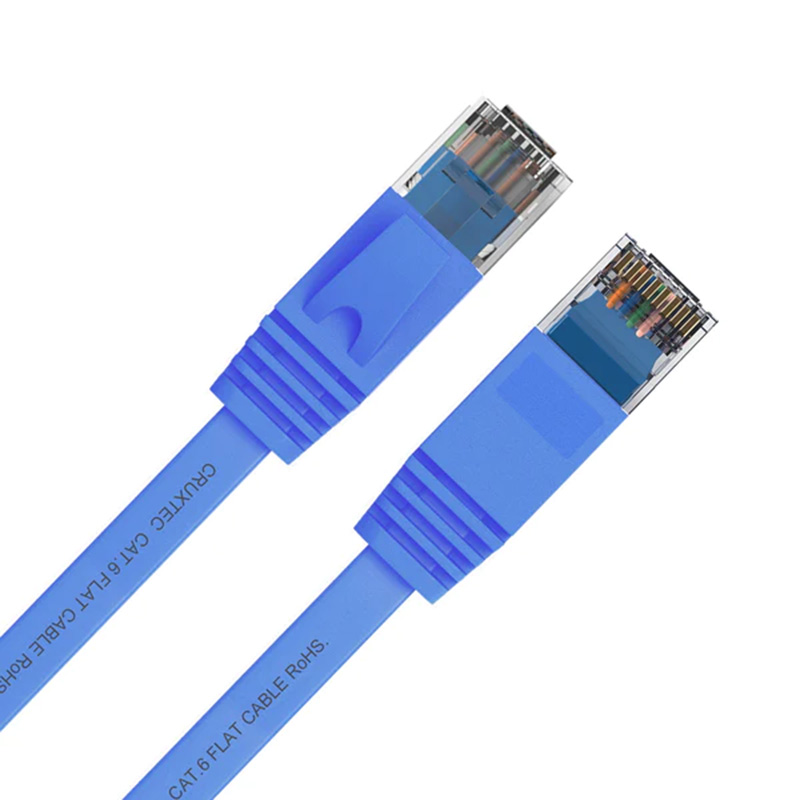 Cruxtec Cat6 Flat Ethernet Cable 20m Blue