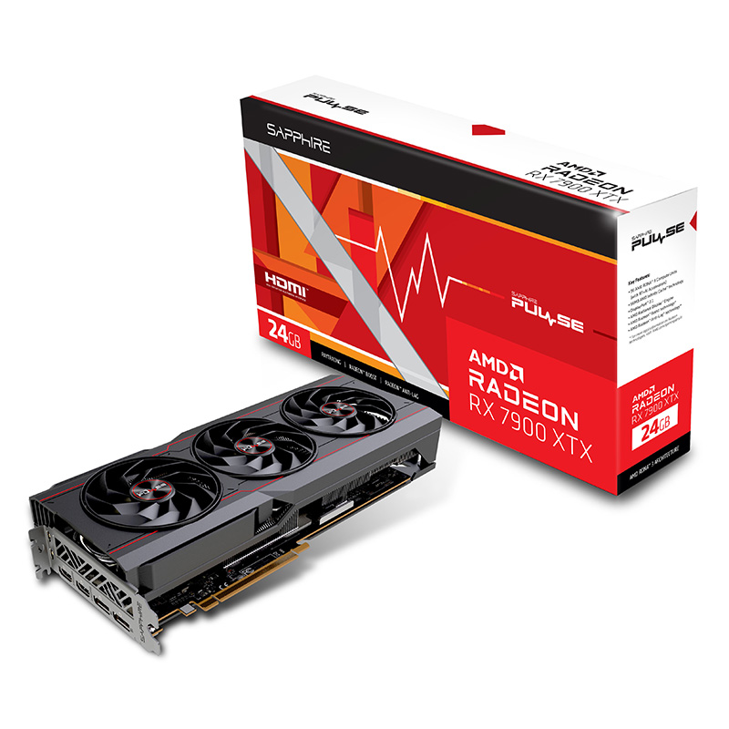 Sapphire Pulse Radeon RX 7900 XTX Gaming OC 24G Graphics Card (11322-02-20G)