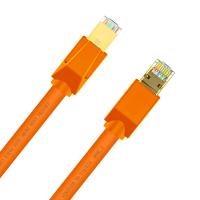 Cruxtec Cat8 Triple Shielding Ethernet Cable 10m Orange