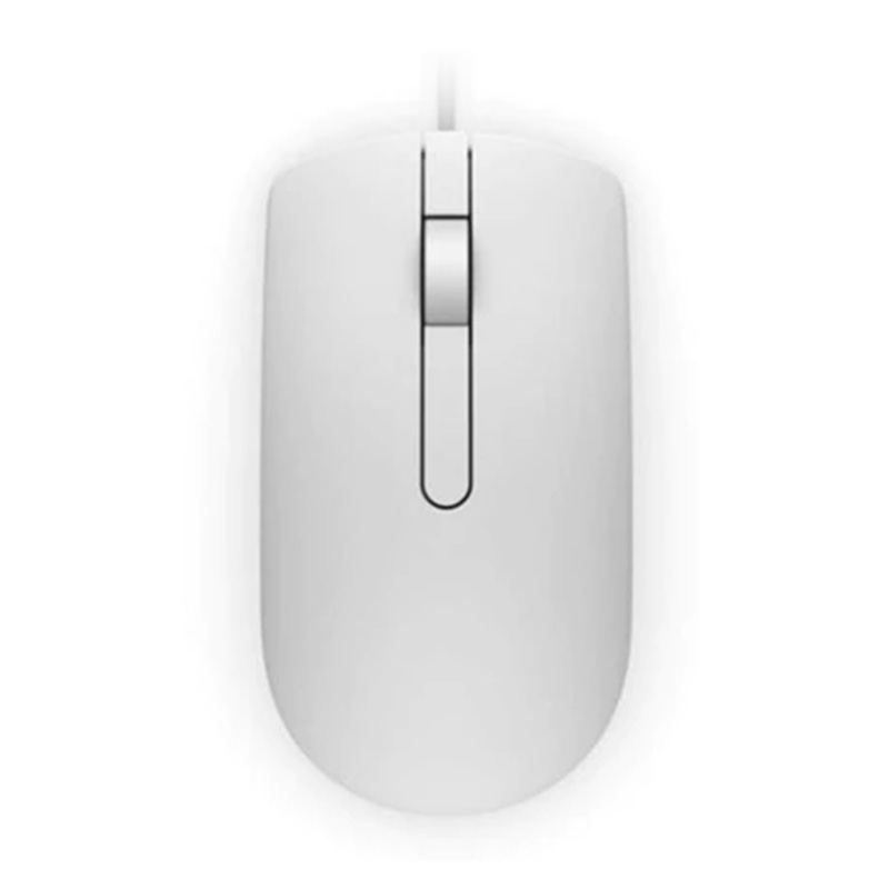 Dell MS116 Wired Optical Mouse - White (570-AAJN)