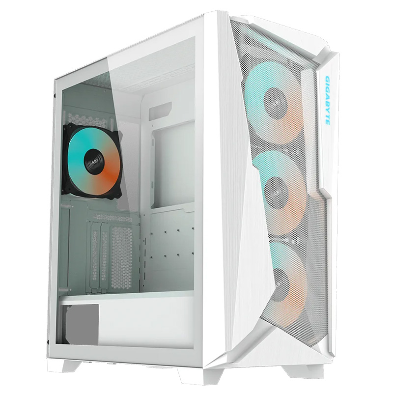 Gigabyte C301 RGB Mid Tower EATX Case - White (GB-C301GW)