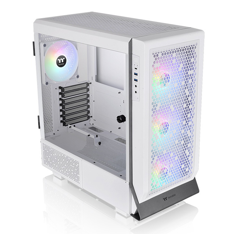 Thermaltake Ceres 500 TG ARGB Mid Tower EATX Case - White (CA-1X5-00M6WN-00)