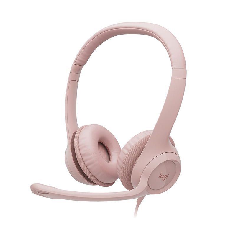 Logitech H390 USB Headset - Rose (981-001282)