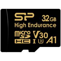 Silicon Power 32GB High Endurance 4K MicroSDXC with Adapter for 4K Videos, Car Dash Cam