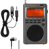Raddy RF760 Portable SSB Shortwave Radio Receiver with NOAA Alert, Full Band AM/FM/SW/CB/VHF/UHF/WX/AIR, Battery Operated, Rechargeable Digital Radio 