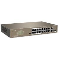 Switches-Tenda-16FE-2GE-1SFP-Port-Gigabit-Unmanaged-Switch-with-16-Port-PoE-TEF1118P-16-150W-2