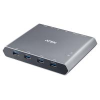 Aten US3311 2-Port 4K DisplayPort USB-C KVM Dock Switch with Power Pass Through