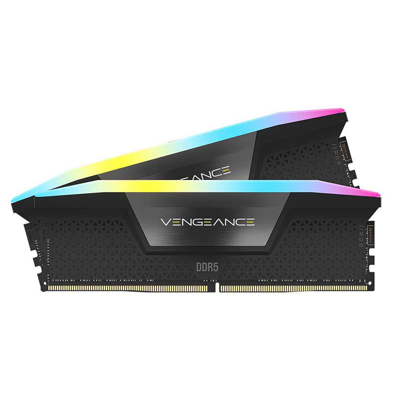 Corsair Vengeance RGB 64GB (2x32GB) C40 6000MHz DDR5 RAM - Black (CMH64GX5M2B6000C40)