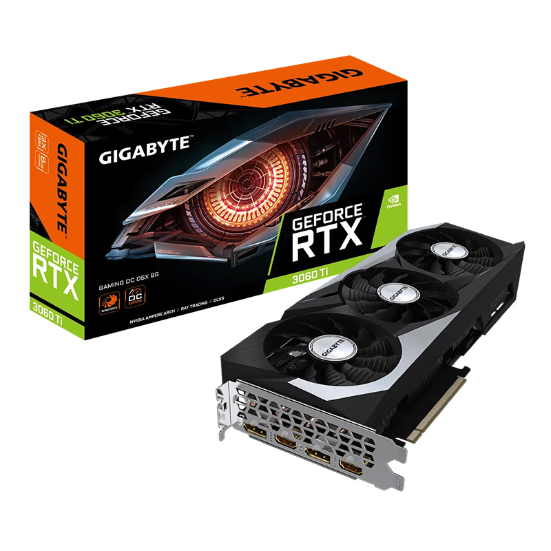 Gigabyte GeForce RTX 3060 Ti Gaming OC D6X 8G Graphics Card - NO PACKAGE 74023 (GV-N306TXGAMING OC-8GD-74023)