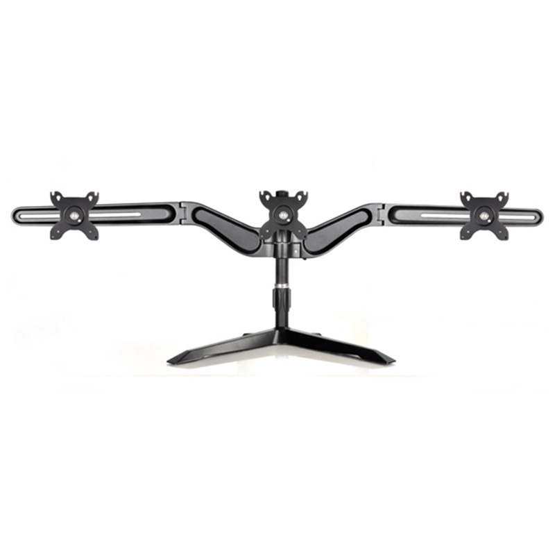 SilverStone Black Arm Three Triple LCD Monitor Stand (SST-ARM31BS)